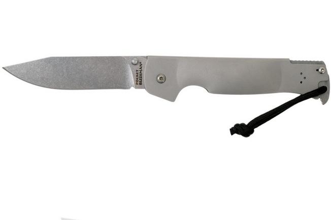 Cold Steel Pocket Bushman Ram Safe Lock Knife (4.5 Stonewash) 95FB - Blade  HQ