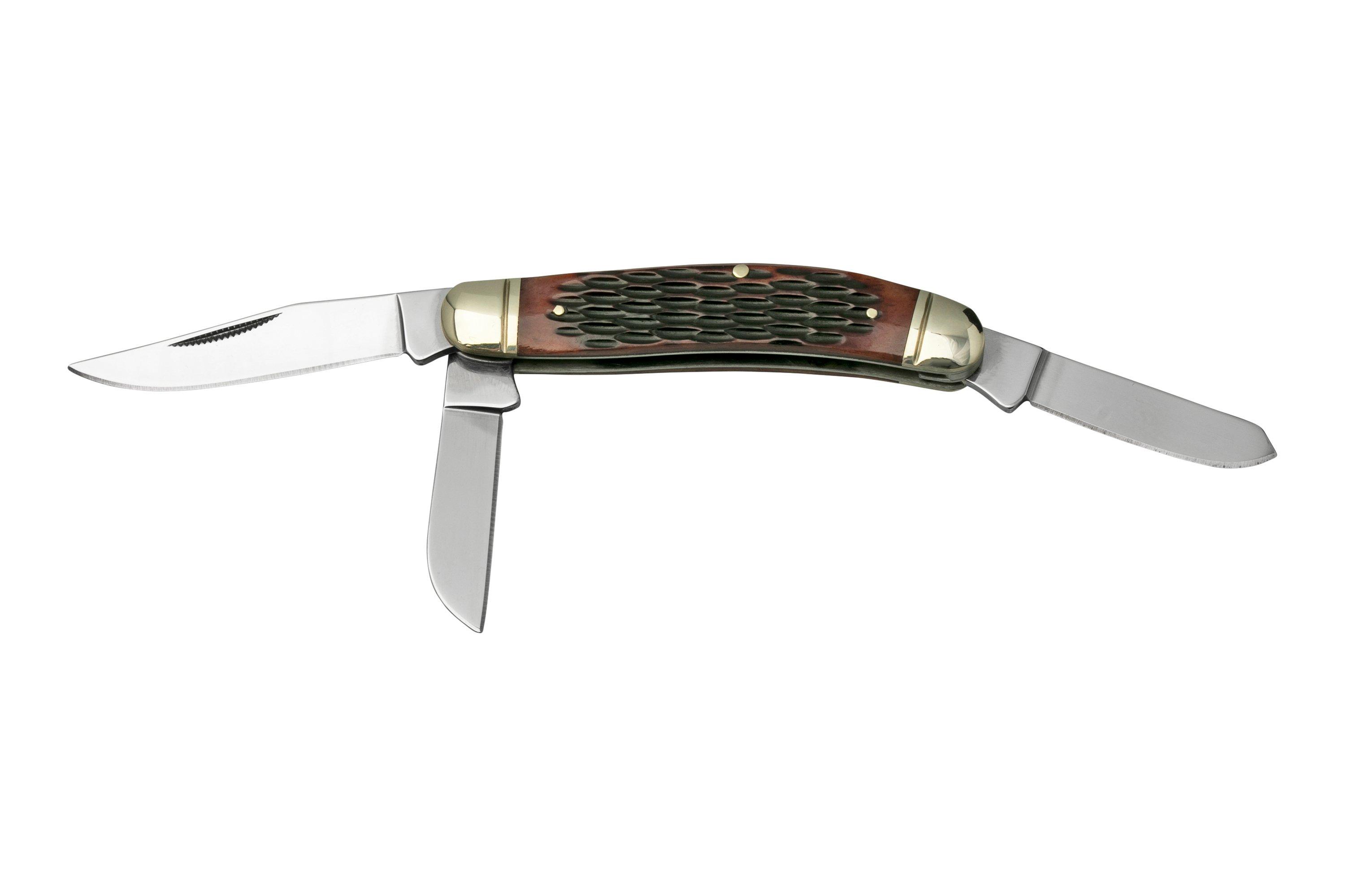 Cold Steel Gentleman's Stockman FLGSTKMJ, Jigged Brown Bone, pocket