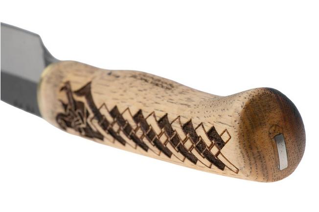 Bild für Condor Norse Dragon Hunter Knife CTK1022-3.8SK 14C28N, Burnt American Hickory Wood, Fahrtenmesser