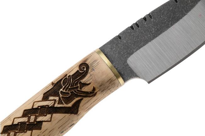 Bild für Condor Norse Dragon Hunter Knife CTK1022-3.8SK 14C28N, Burnt American Hickory Wood, Fahrtenmesser