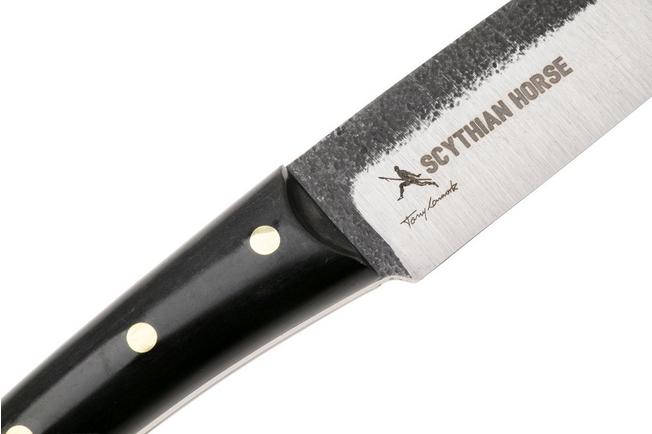 Afbeelding voor Condor Scythian Horse CTK1061-6.5SK, Natural Sandvik 14C28N, Black Paper Micarta vaststaand mes, Tony Lennartz design