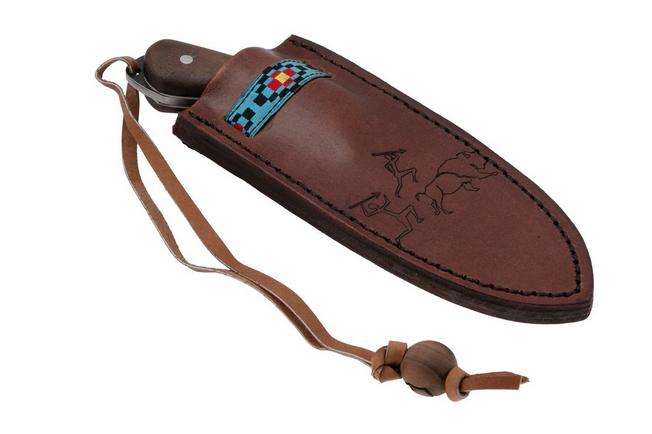 Afbeelding voor Condor Blue River Skinner CTK112-3.5-4C, Brut De Forge 440C, Walnut Turqouise Stone, vaststaand mes