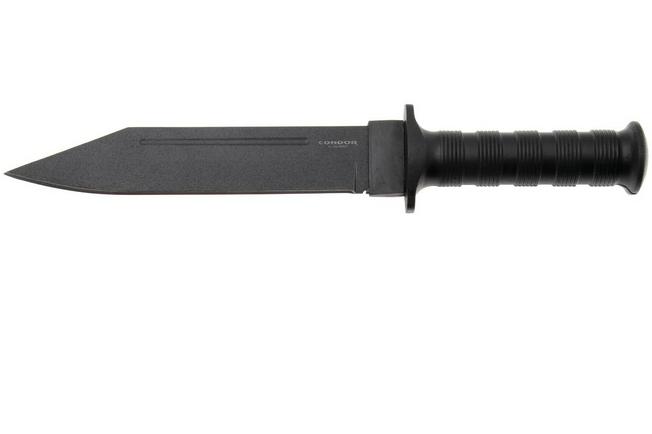 Bild für Condor Darkxason CTK1338-7.7HC Powdercoated 1075, Black Polypropylene, Fahrtenmesser