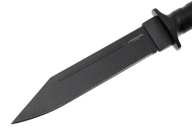 Bild für Condor Darkxason CTK1338-7.7HC Powdercoated 1075, Black Polypropylene, Fahrtenmesser