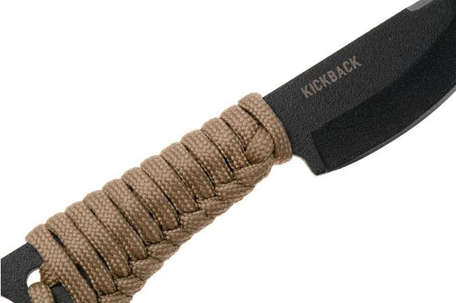 Bild für Condor Kickback Knife CTK1802-2.75HC Powder Coated 1075, Tan Paracord Wrap, Neck Knife