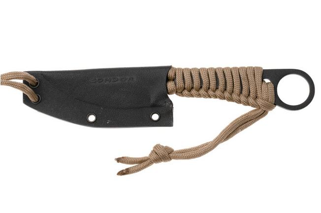 Bild für Condor Kickback Knife CTK1802-2.75HC Powder Coated 1075, Tan Paracord Wrap, Neck Knife