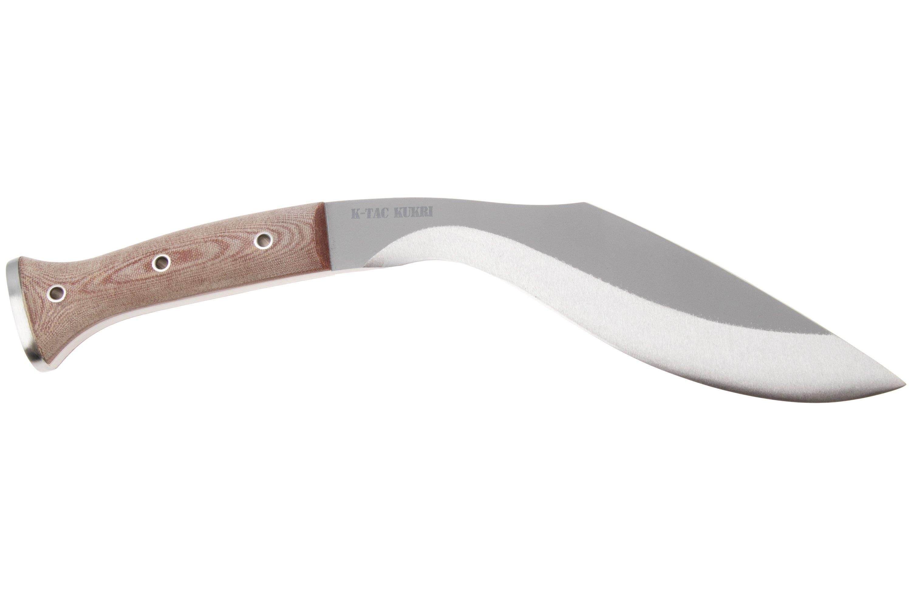 Condor K-TACT Kukri Knife CTK1811-10, Satin Convexed 1075, Micarta