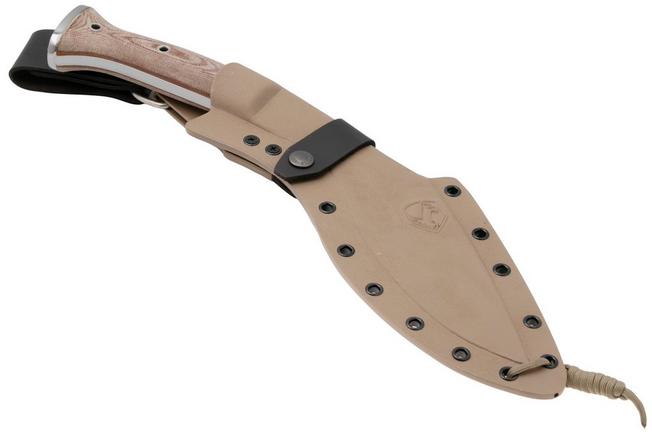 Afbeelding voor Condor K-TACT Kukri Knife CTK1811-10, Satin Convexed 1075, Micarta, kapmes