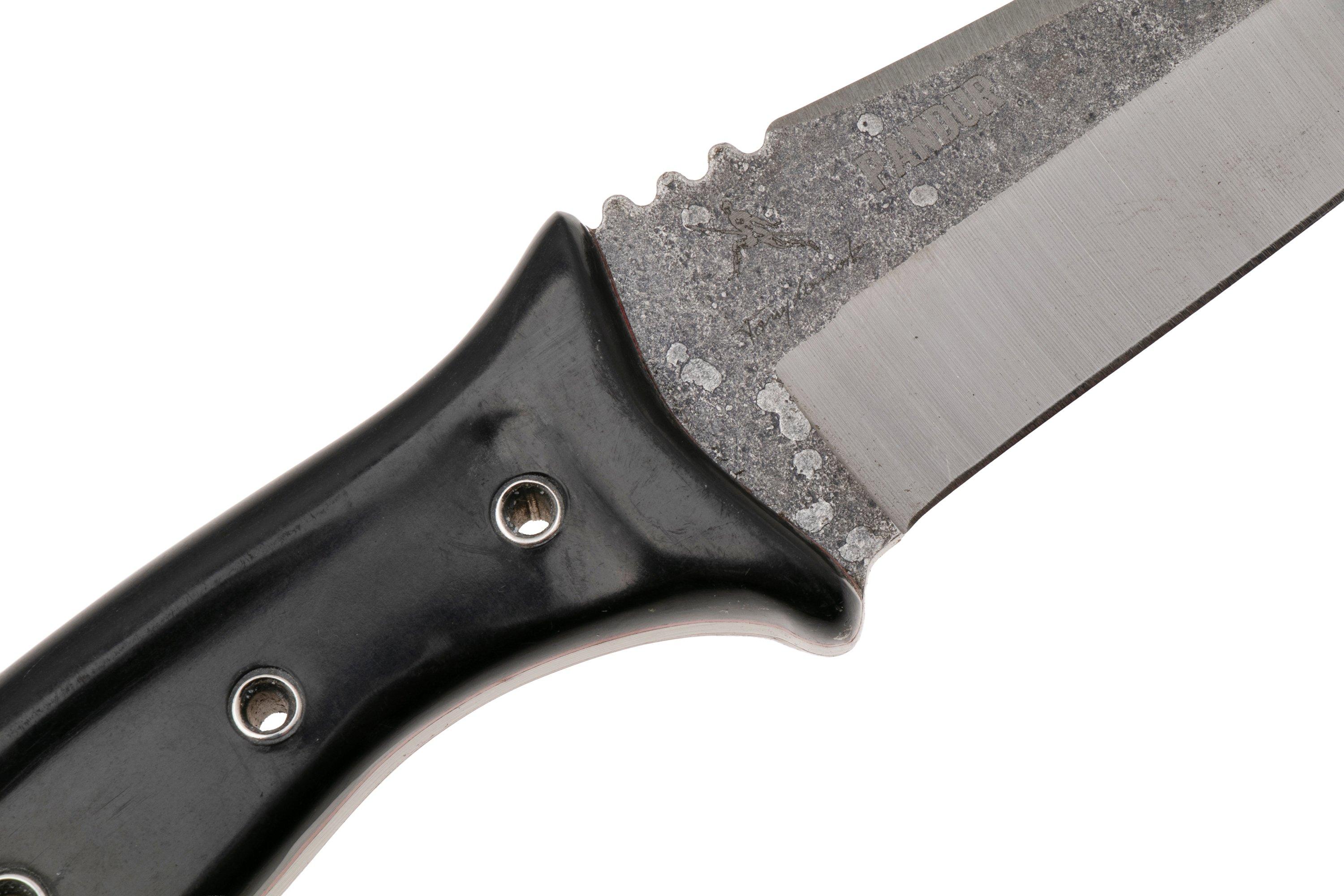 Condor Pandur CTK1818-4.52HC, Natural 1075 Carbon Steel, Black