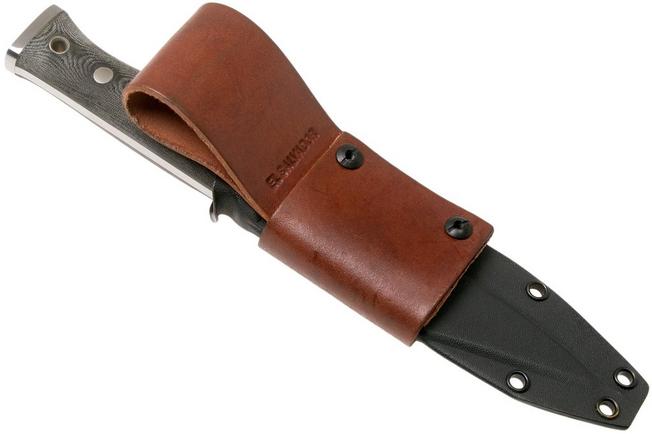 Buy Fixed Blade Bush Knife With Horizontal Belt Sheath | Ottoman Swords