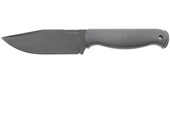 Bild für Condor Fighter Knife CTK1831-4.9RGHC Cerakote 1075, Rhino Gray Polypropylene, Fahrtenmesser