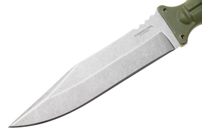 Bild für Condor Escort Knife CTK1834-6ASS Stonewashed 420HC Army Green, Outdoor Messer, Tony Lennartz Design
