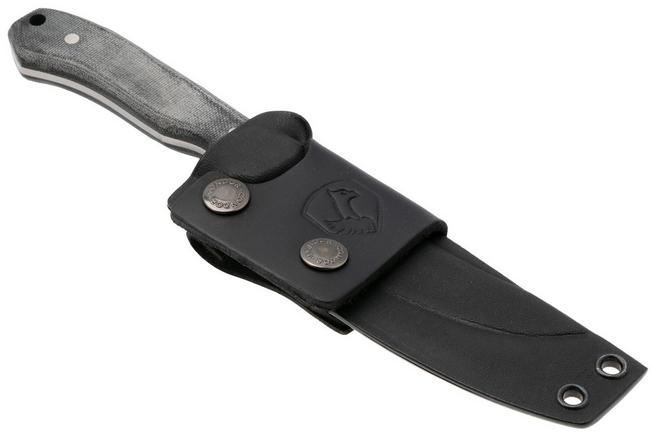 Afbeelding voor Condor K-Night Scullery CTK1836-46MSK, Blasted Satin Sandvik 14C28N, Black Micarta vaststaand mes, Jason Breeden design