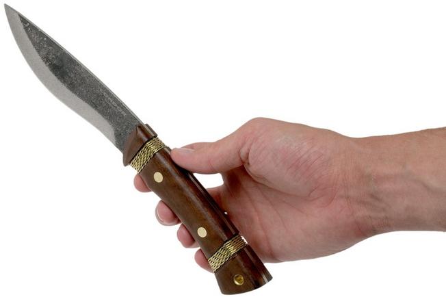 Condor cuchillo grande Huron cuchillo de hoja fija Mango Nogal plainctk 2819-5.25HC 