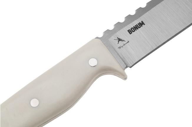 Imagen para Condor Bonum CTK3972-467SS, 420HC, White Polished Micarta, cuchillo fijo