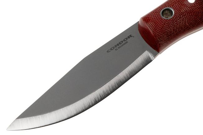 Bild für Condor Firewater Knife CTK3981-4.4-SS Bead Blasted 14C28N, Red Micarta, Bushcraftmes, Paul Lackey Design