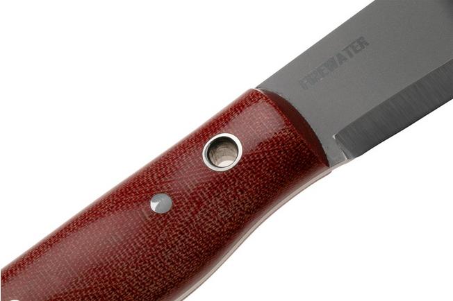 Bild für Condor Firewater Knife CTK3981-4.4-SS Bead Blasted 14C28N, Red Micarta, Bushcraftmes, Paul Lackey Design