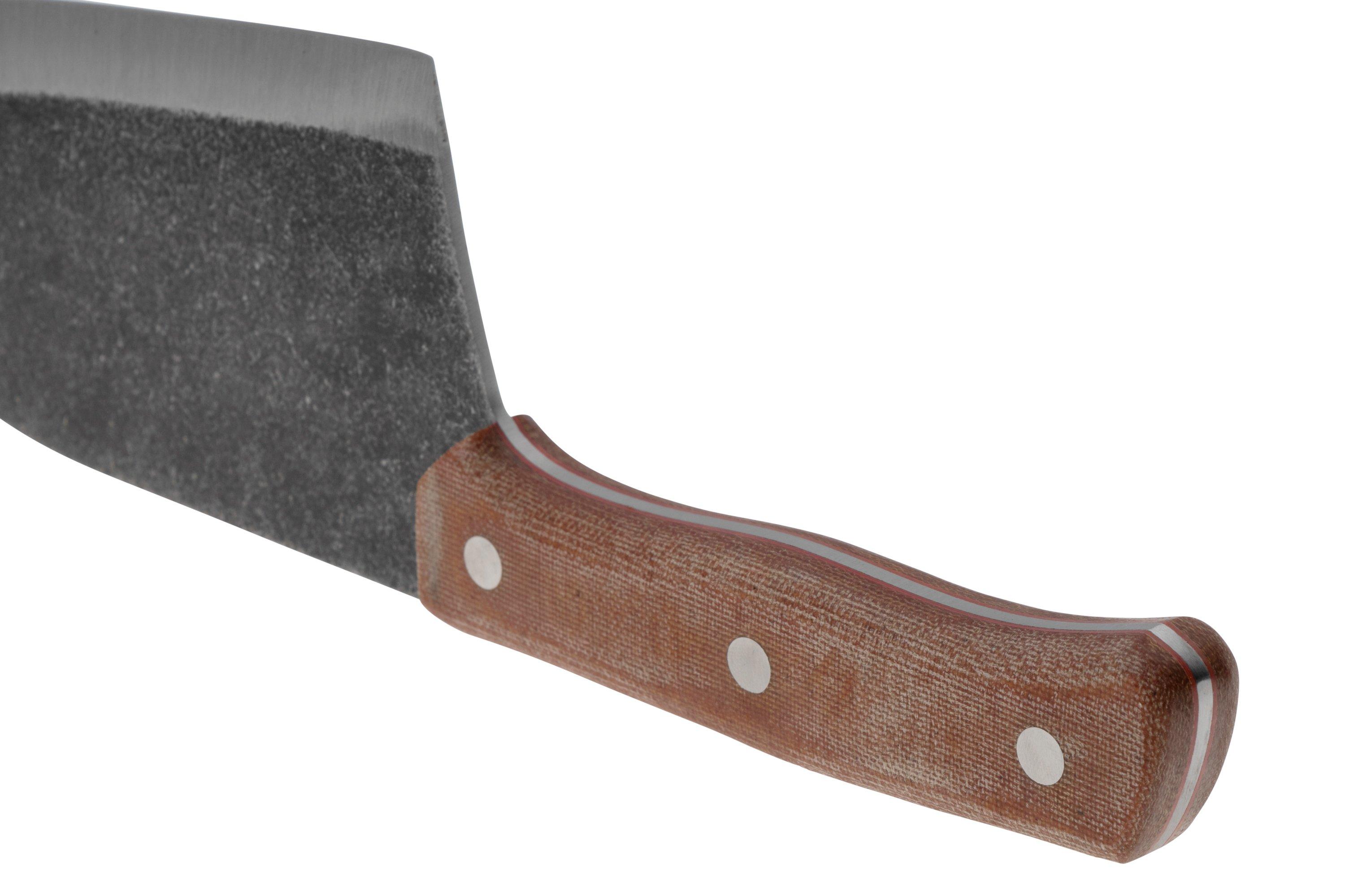 Condor Serbian Kuvar Cleaver CTK5009-62-HC, 1075, Red Micarta, Goran ...