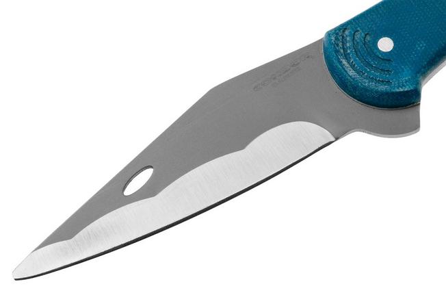 Image for Condor Megalodon CTK823-3-SK, Blasted Satin Sandvik 14C28N, Blue Micarta fixed knife