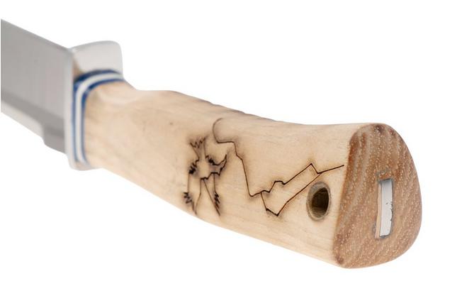 Afbeelding voor Condor Woodspirit Hiker CTK826-1.1SK, Satin Sandvik 14C28N, American Hickory, vaststaand mes, Jason Breeden design