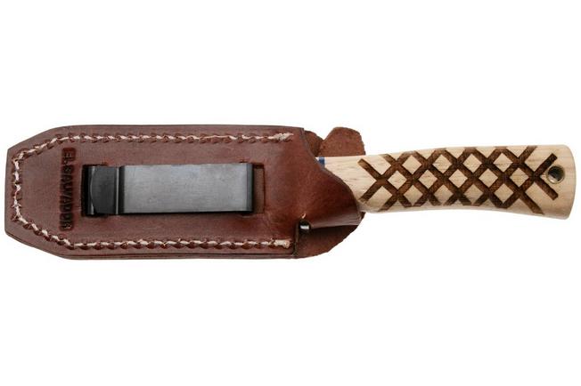 Afbeelding voor Condor Woodspirit Tracker CTK827-1.1SK, Blasted Satin Sandvik 14C28N, American Hickory, vaststaand mes, Jason Breeden design