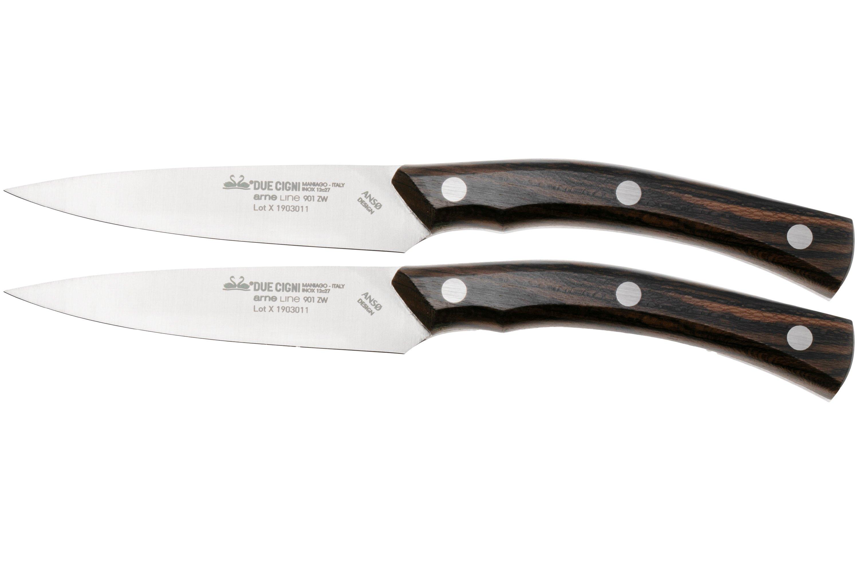 Marsvogel Solingen Set 6 Spelucchini Da Cucina - Lama Dritta 7,62 Cm - Manico In PP Rosso - 4