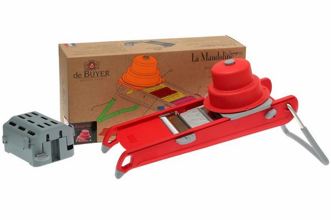 Mandoline slicer SWING PLUS, red, de Buyer 