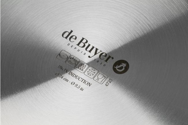 Afbeelding voor de Buyer Milady 3411.24 roestvaststalen sauteerpan, 24 cm