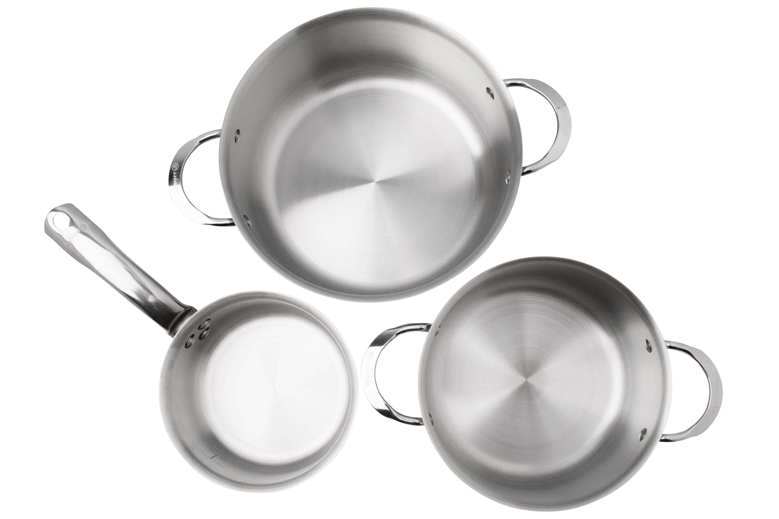 Eggssentials Pentola per uova in camicia antiaderente per uova in camicia, in acciaio inossidabile, senza PFOA con spatola, pentole per bracconieri per uova