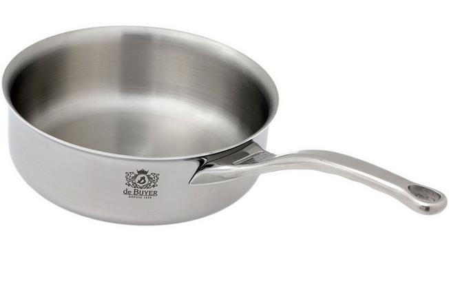 Set of 3Affinity saucepans, stainless steel - de Buyer brand