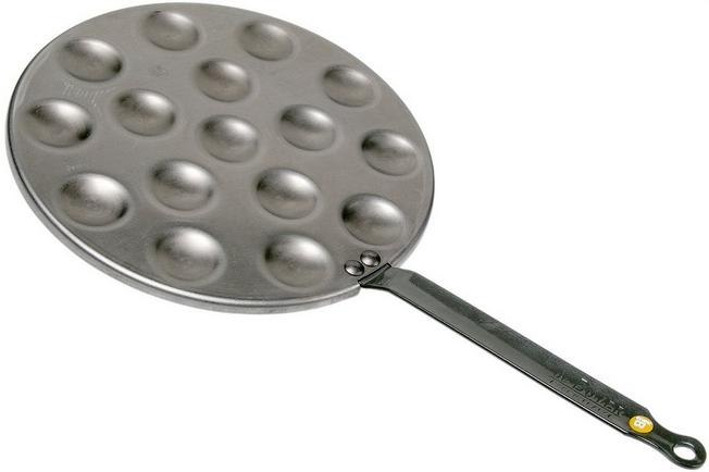 de Buyer Mineral B Element padella per mini pancakes 27 cm, 5612-16