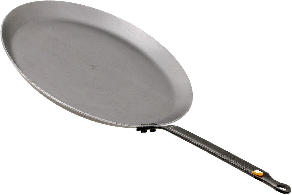 Crepe pan MINERAL B 26 cm, with ladle and brush, de Buyer 