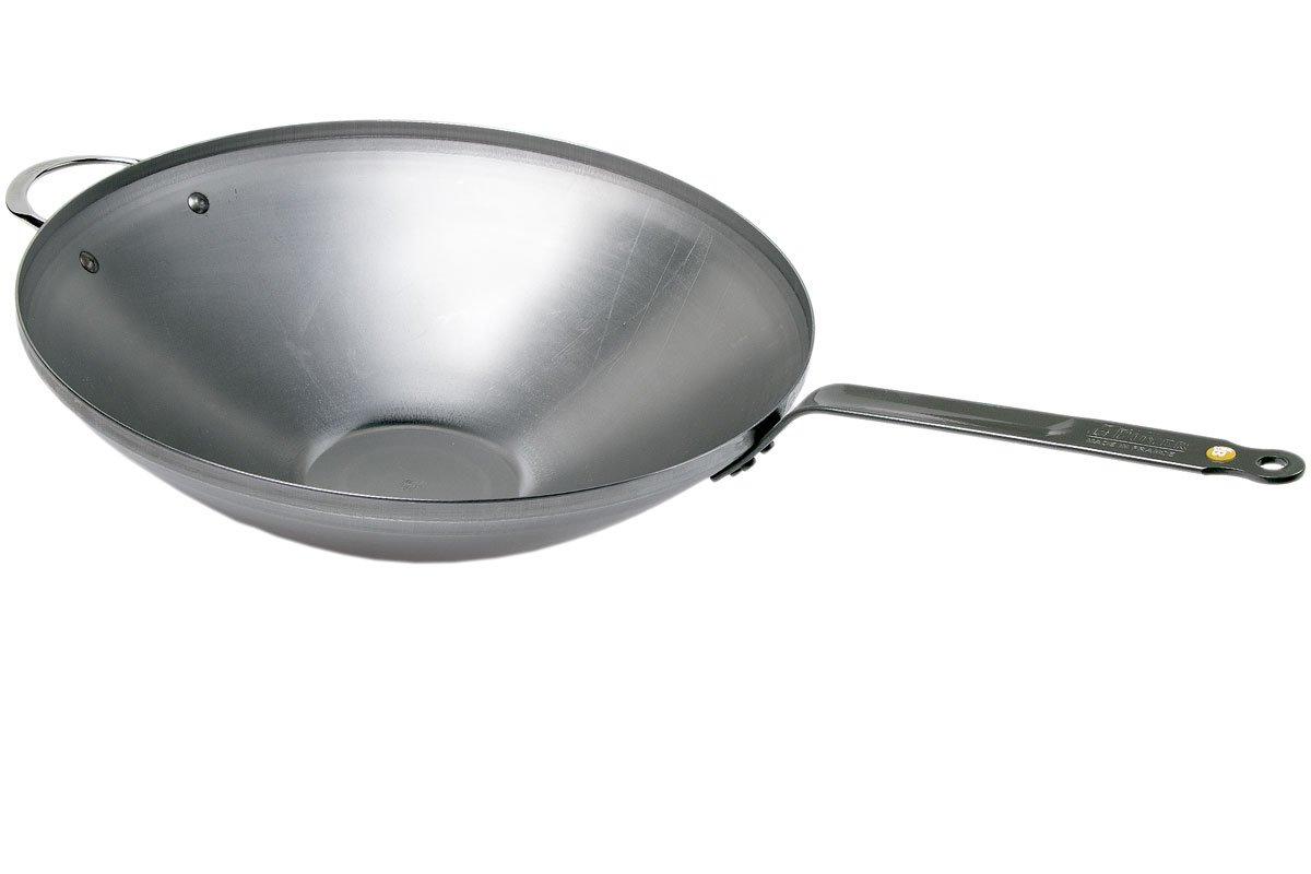 Wok professionale in Acciaio con manico - Ø 40cm (Diametro 40cm)