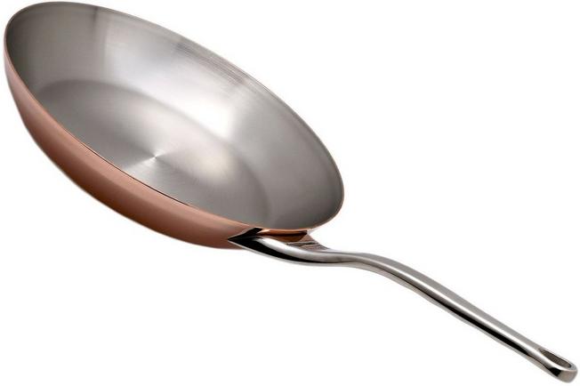 28-centimeter frying pan made of copper and stainless steel from Belgium