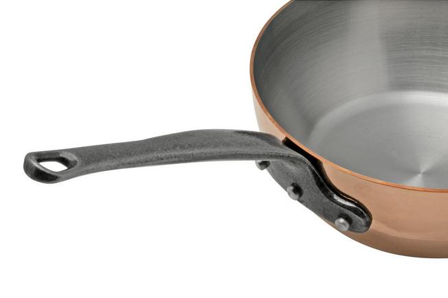 28-centimeter frying pan made of copper and stainless steel from Belgium