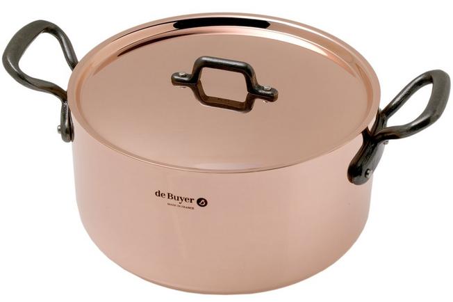 Prima Matera. Casserole en cuivre induction de 14 à 24 cm - De Buyer