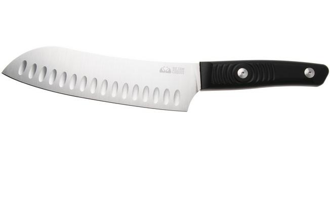 Afbeelding voor Due Cigni Coquus Home 2C2103G10 zwart G10, santoku met kuiltjes, 18 cm