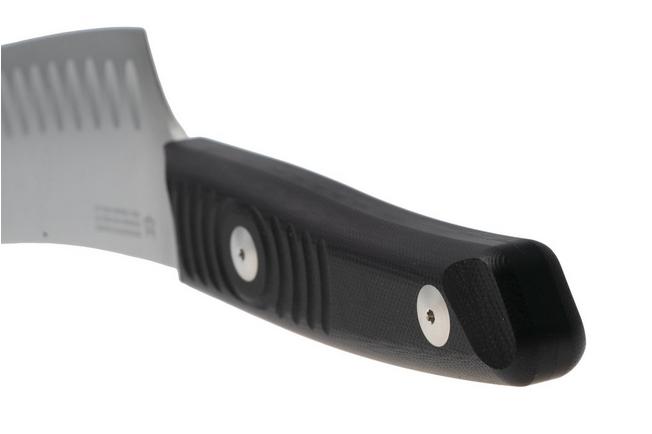 Afbeelding voor Due Cigni Coquus Home 2C2103G10 zwart G10, santoku met kuiltjes, 18 cm