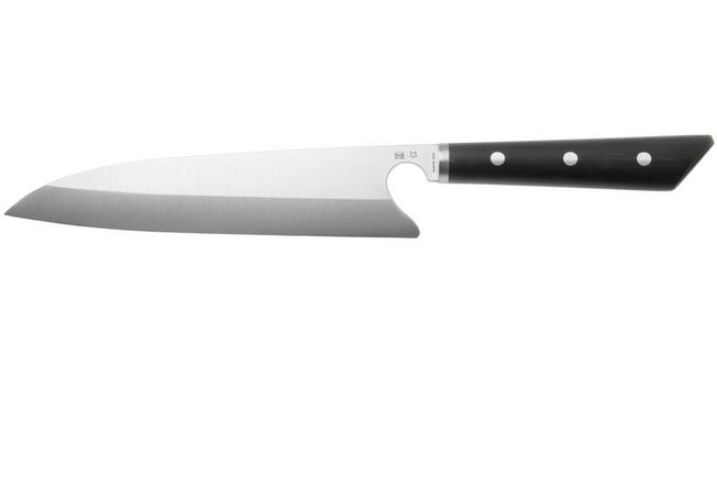 Afbeelding voor Due Cigni pratiKO 3, 2C-3002 Sandvik 12C27, Black G10, gyuto koksmes, 22 cm