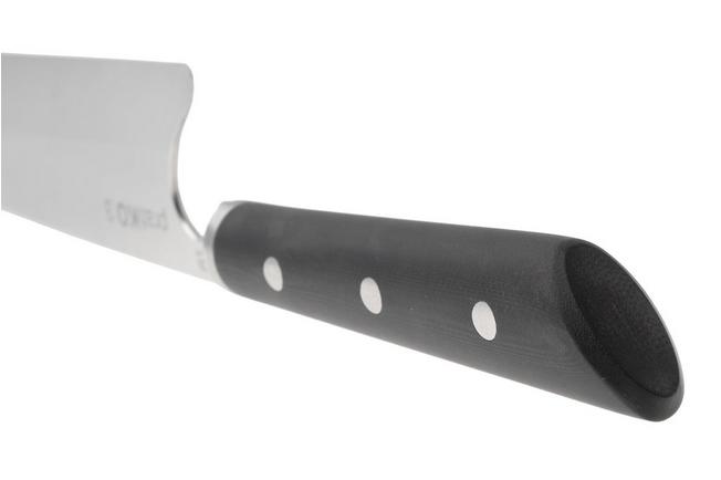 Afbeelding voor Due Cigni pratiKO 3, 2C-3002 Sandvik 12C27, Black G10, gyuto koksmes, 22 cm