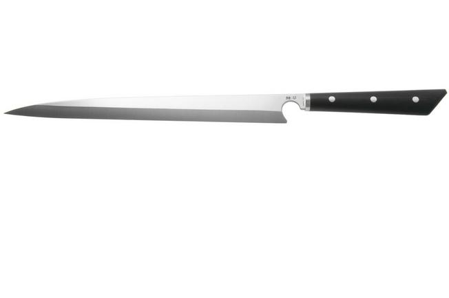 Afbeelding voor Due Cigni pratiKO 4, 2C-3003 Sandvik 12C27, Black G10, sujihiki, 33 cm