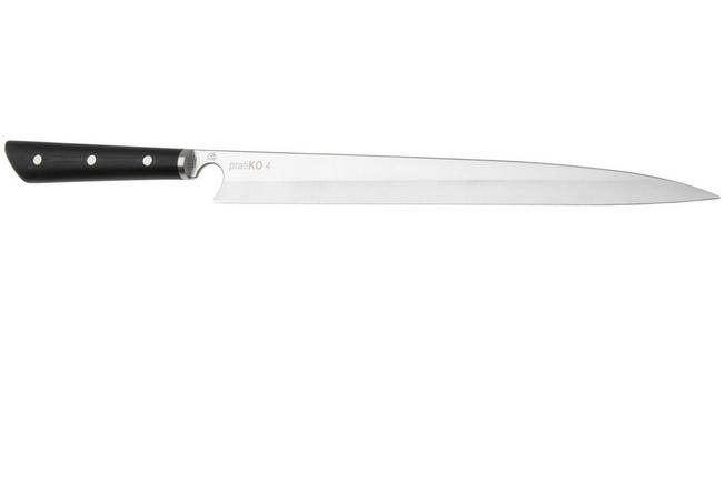 Afbeelding voor Due Cigni pratiKO 4, 2C-3003 Sandvik 12C27, Black G10, sujihiki, 33 cm