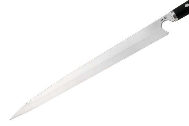 Afbeelding voor Due Cigni pratiKO 4, 2C-3003 Sandvik 12C27, Black G10, sujihiki, 33 cm