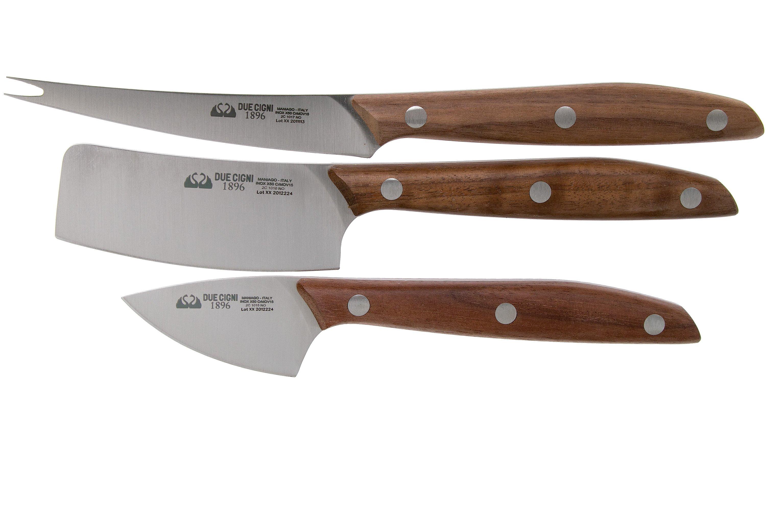 Due Cigni 1896, 2C1007NO coltello per carne 20cm, legno di noce