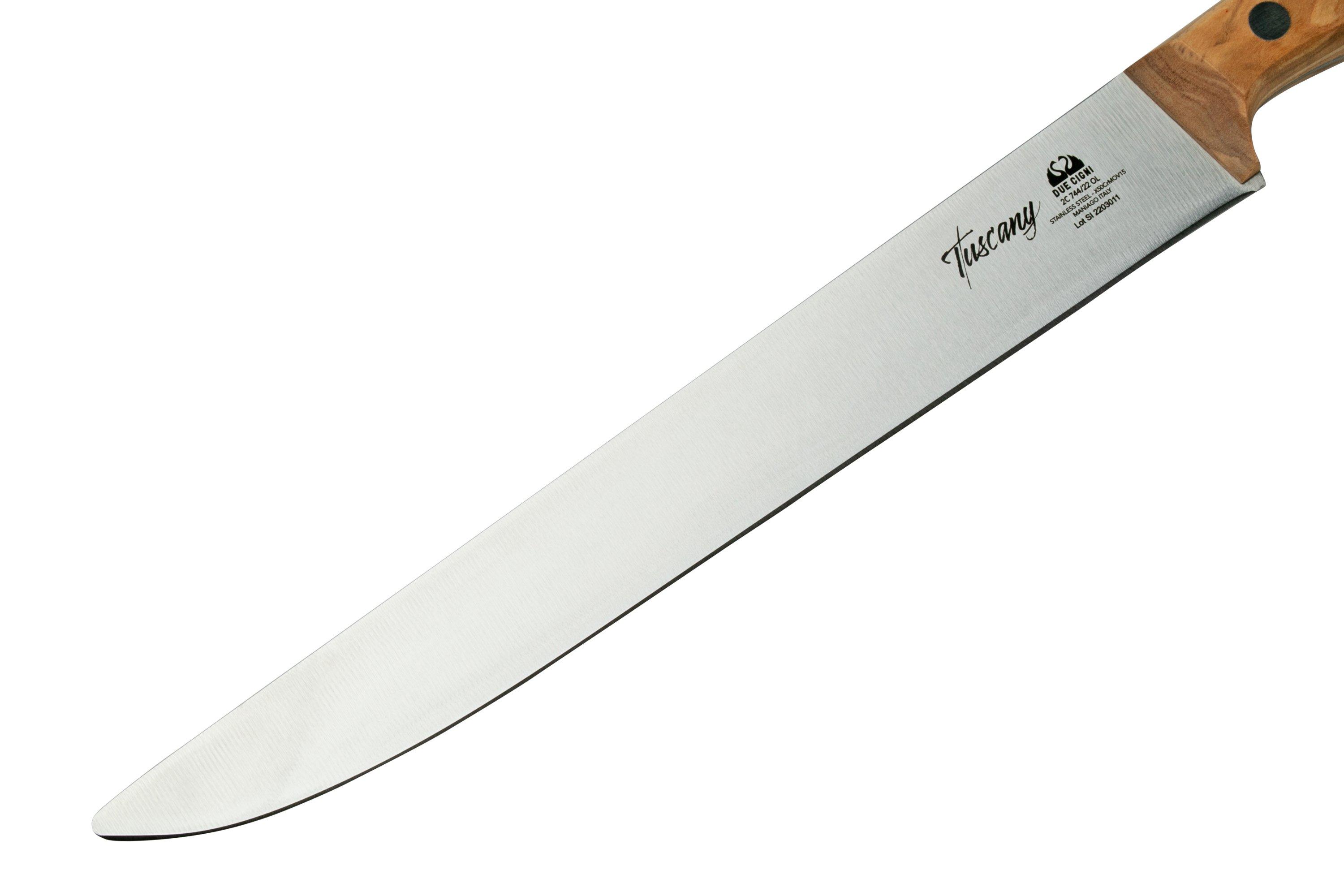 Due Cigni Tuscany 2C744-22OL faca para trinchar 22 cm madeira de ...