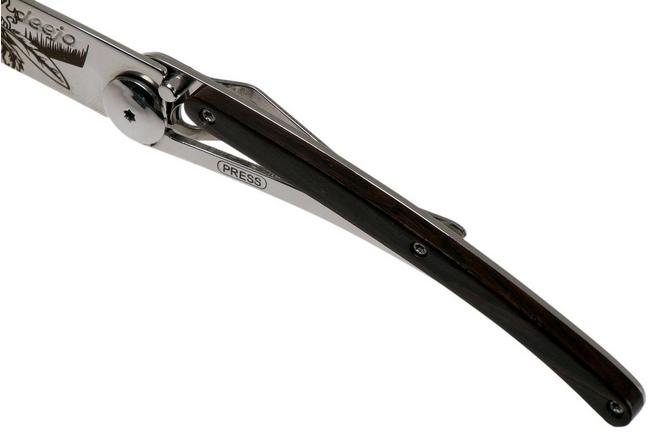 Imagen para Deejo Tattoo 37g, Mirror Ebony, Dandy Skull 1AB000103 navaja