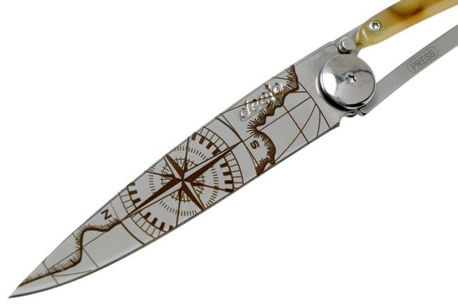 Image pour Deejo Tattoo 37g, Miroir Tortue Claire, Terra Incognita 1AC000102 couteau de poche