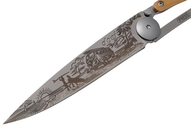 Imagen para Deejo Tattoo 37g, Olive Wood, Van Life, 1CB000070 navaja