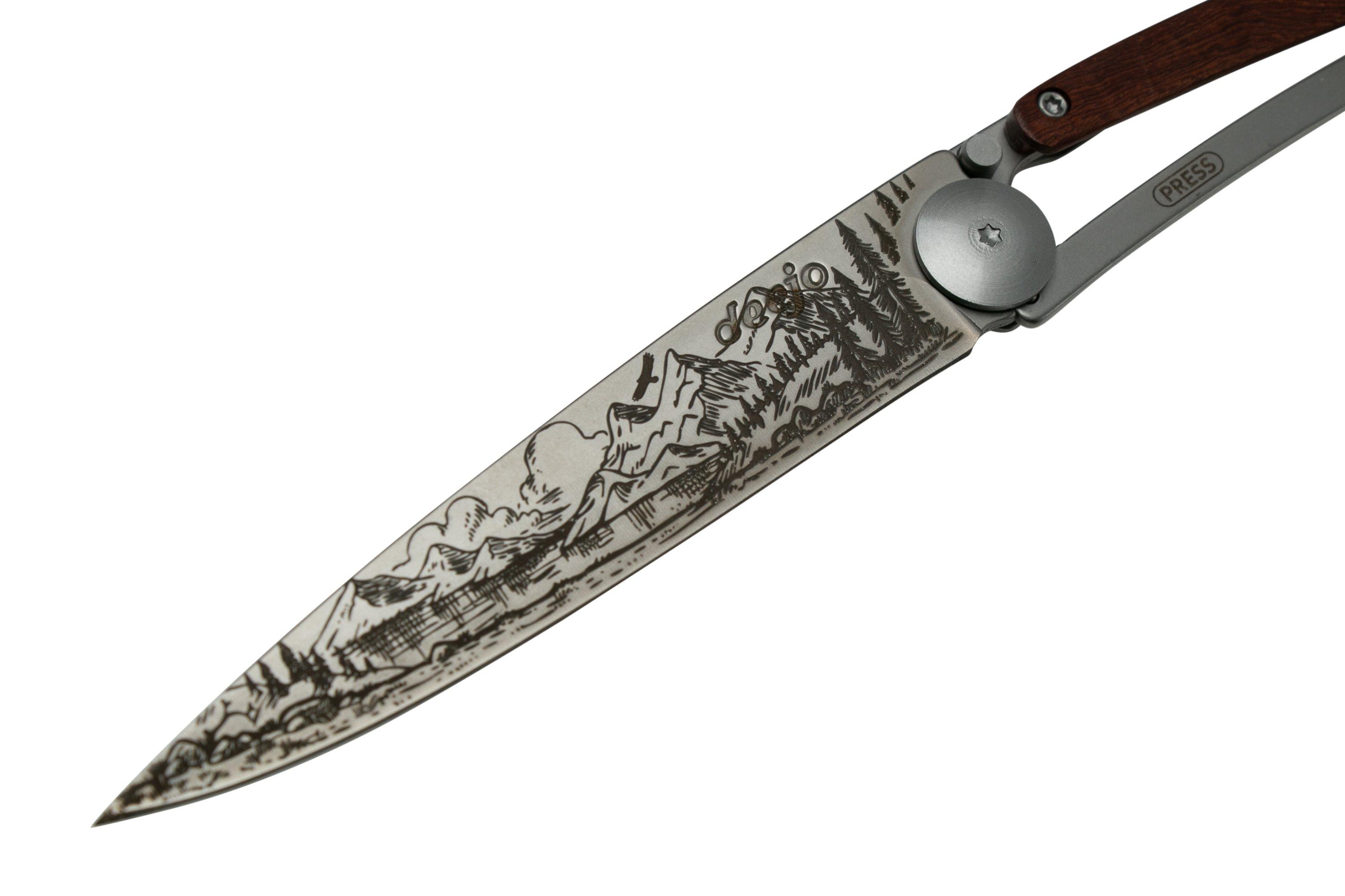 Deejo Tattoo 37g Coral wood Mountain 1CB000080, Taschenmesser