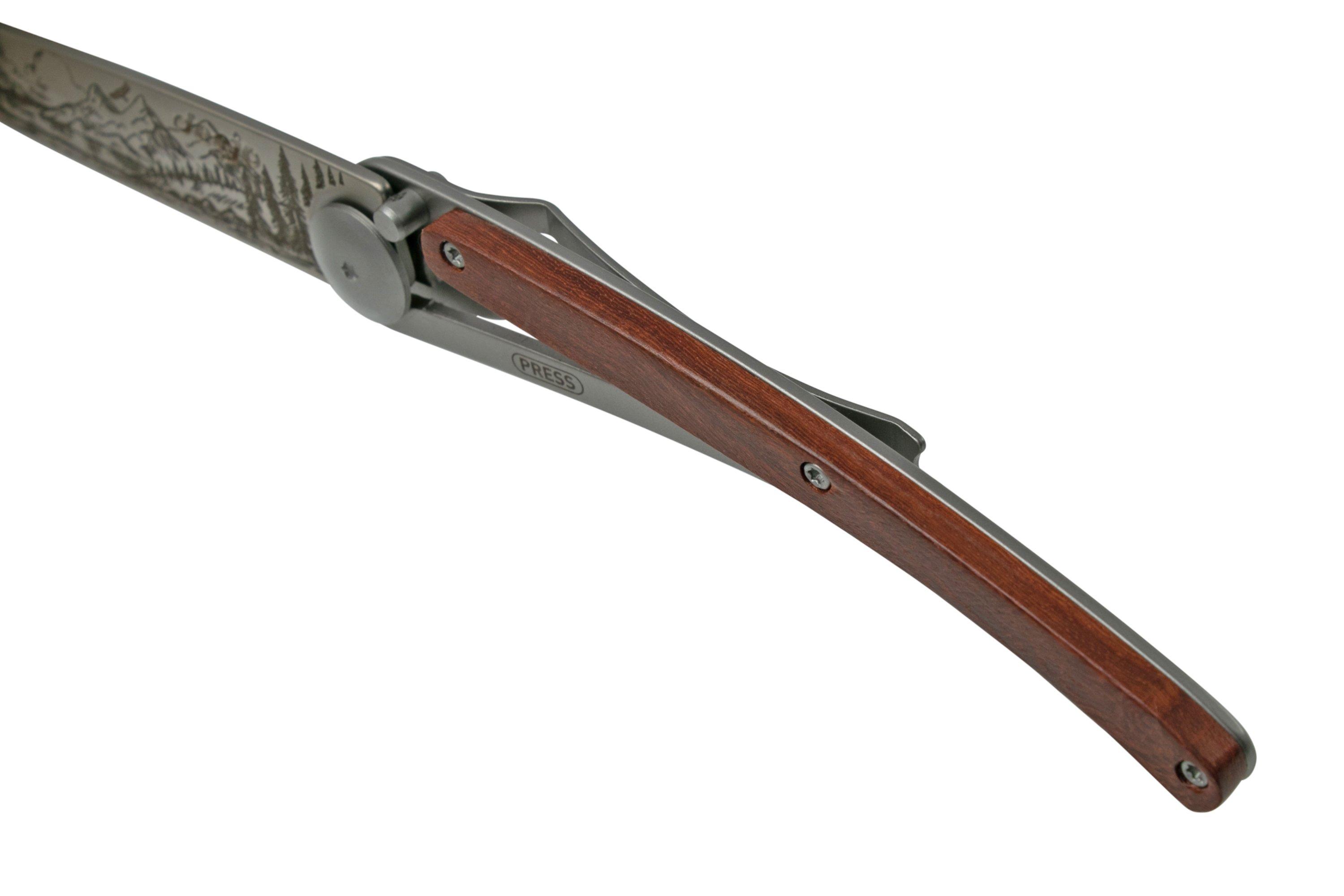 Deejo Tattoo 37g Coral wood Mountain 1CB000080, pocket knife